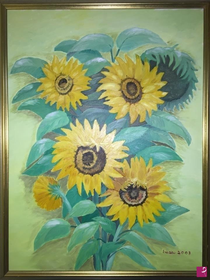 quadri in vendita online - Girasoli
