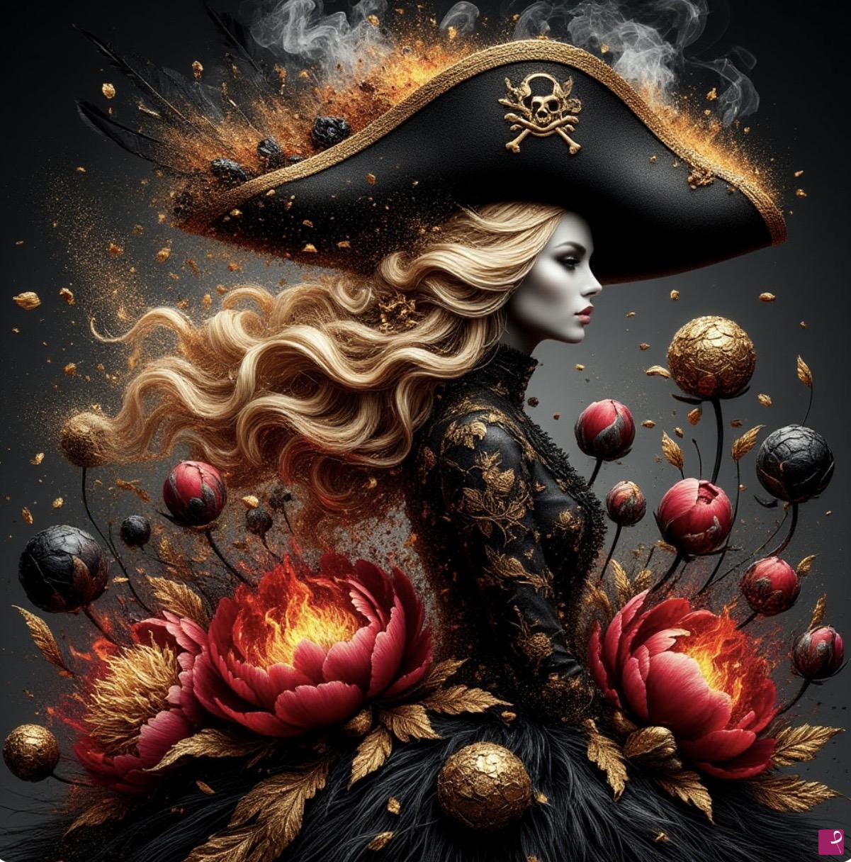 quadri in vendita online - Girl pirate 2