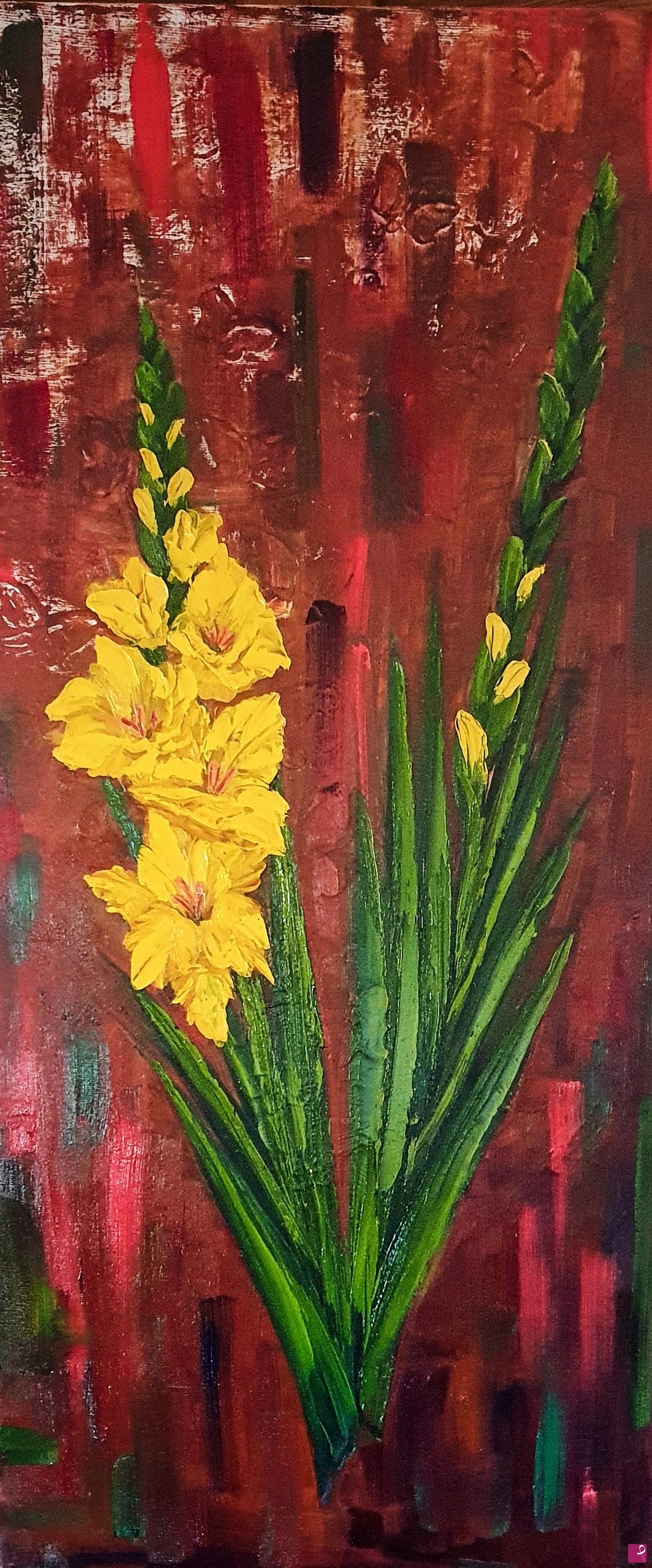 quadri in vendita online - Gladioli 