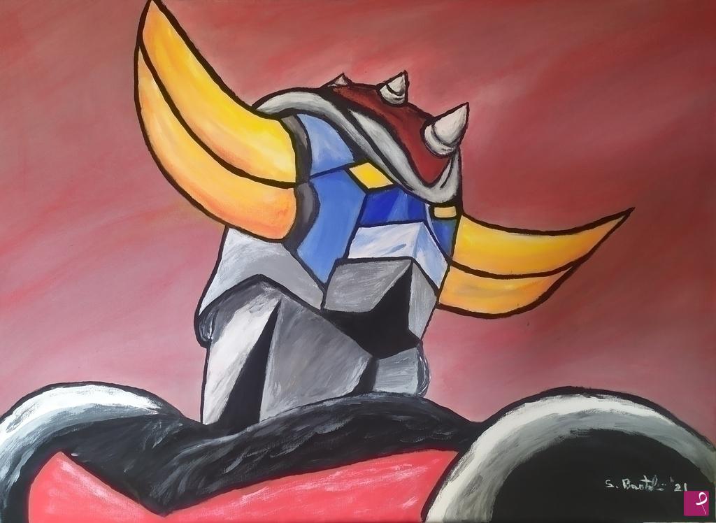 quadri in vendita online - Goldrake Ufo Robot