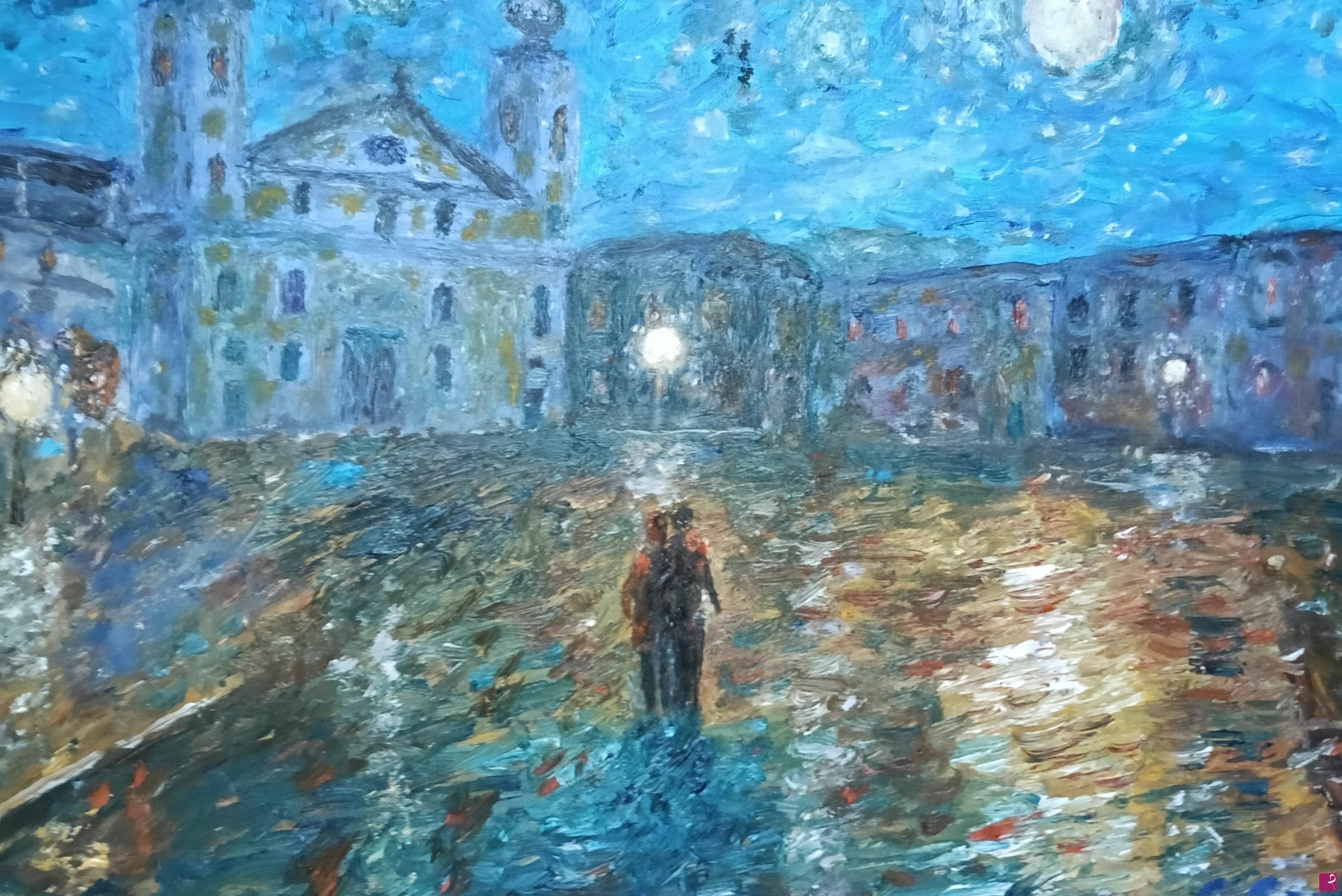 quadri in vendita online - Gorizia, i colori della notte