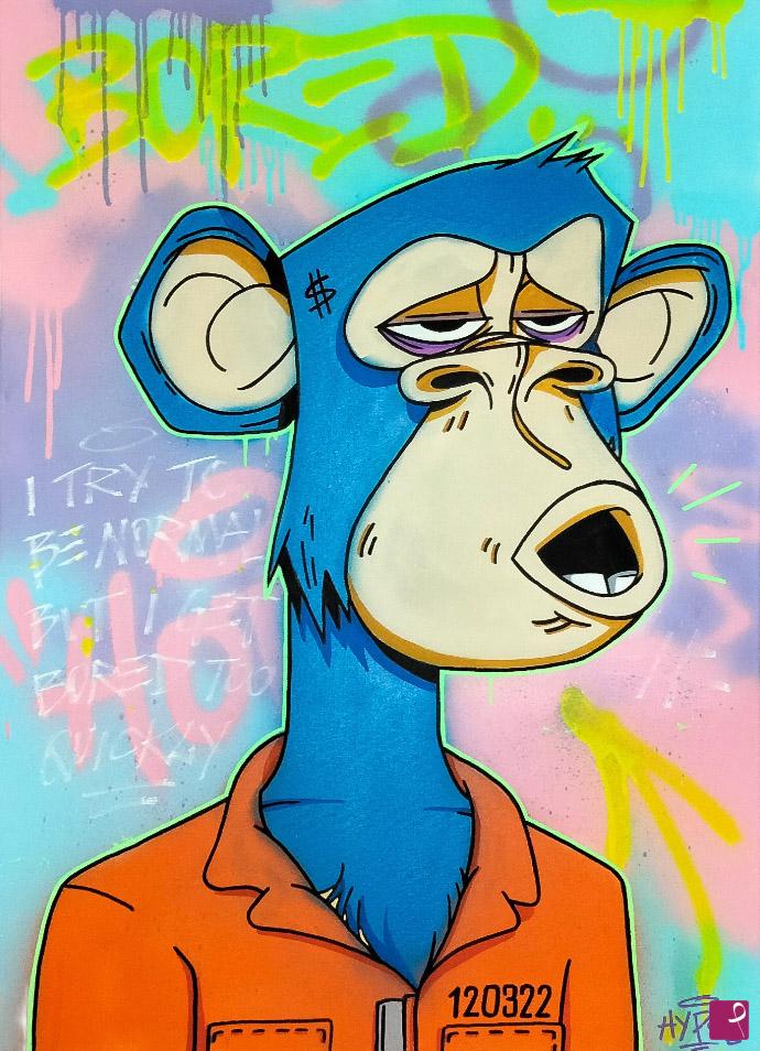 quadri in vendita online - Graffiti Bored Ape Yatch Club #2