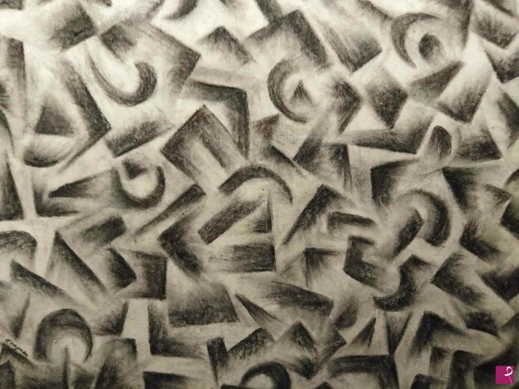 quadri in vendita online - Graffito a carbone