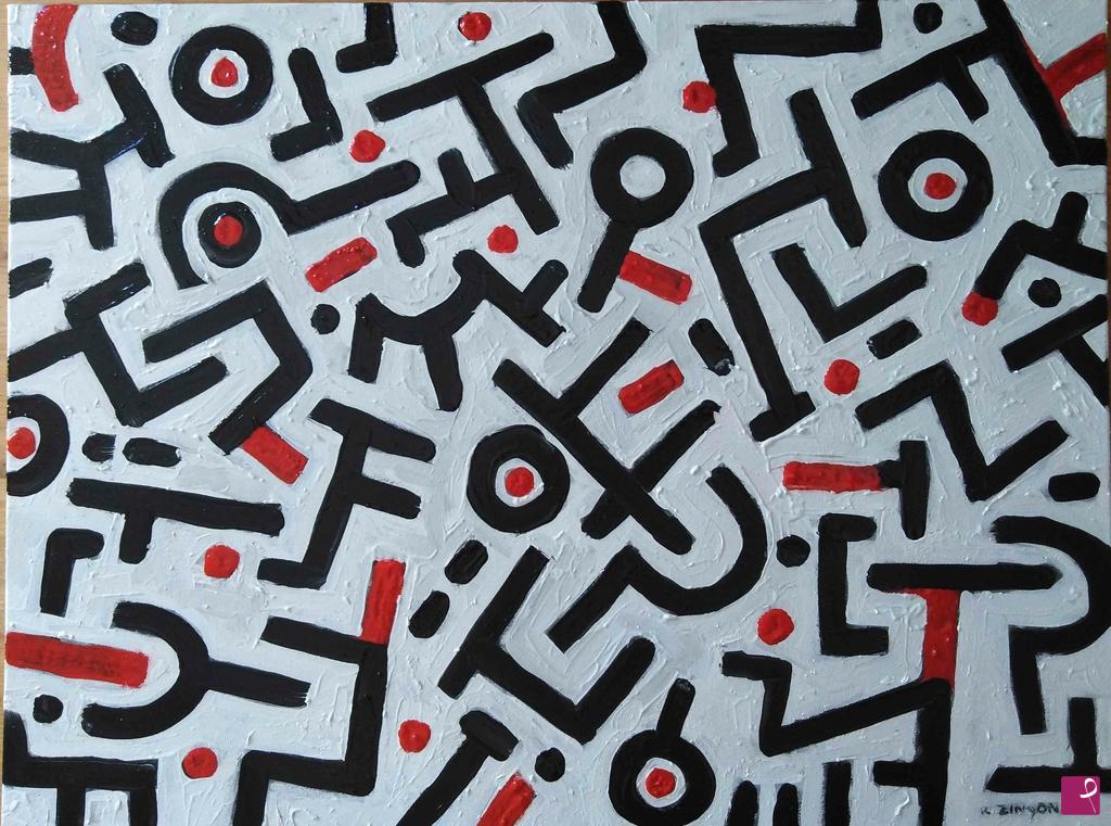 quadri in vendita online - Graffito urbano