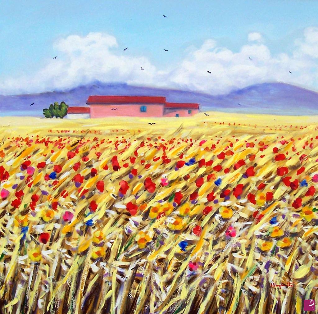 quadri in vendita online - Grano al sole