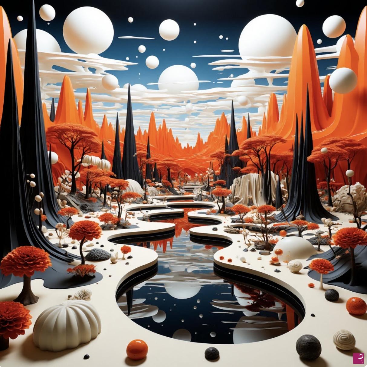 quadri in vendita online - Graphic landscape