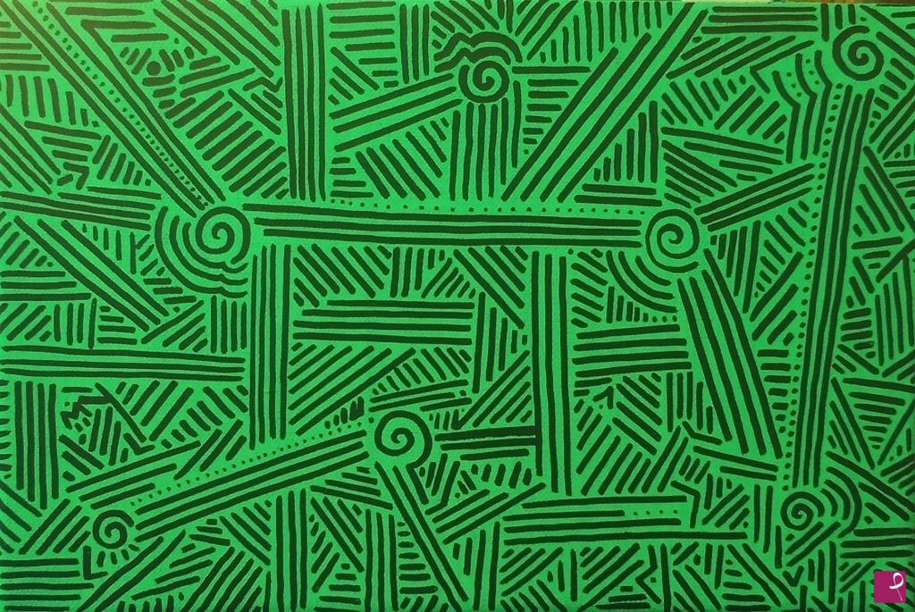 quadri in vendita online - Green labyrinth