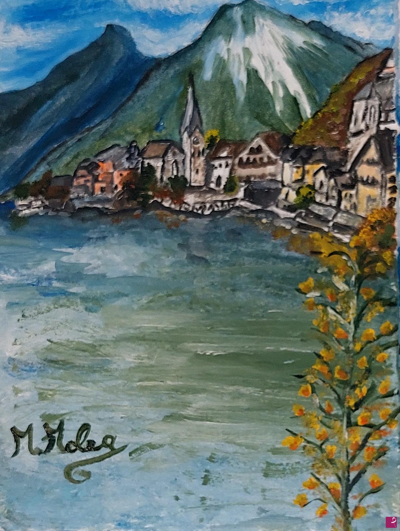 quadri in vendita online - Hallstatt in Austria 
