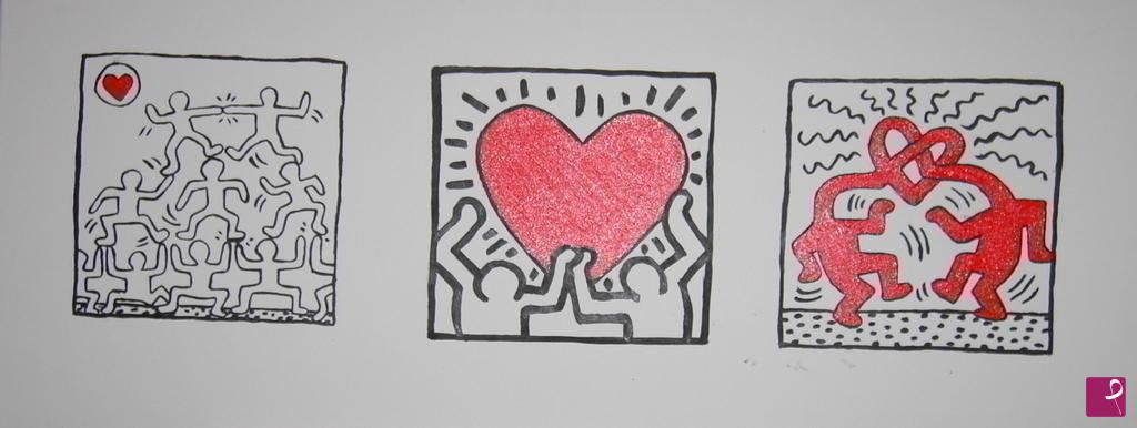 quadri in vendita online - Haring collage