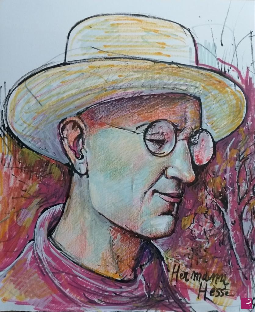 quadri in vendita online - Hermann Hesse