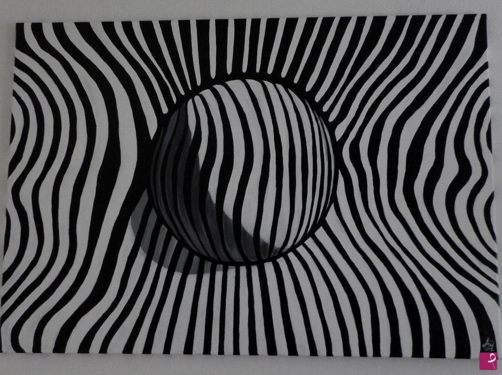 quadri in vendita online - HUGE BIG 3D 3 DIMENSIONAL ORIGINAL painting black white modern art stripes
