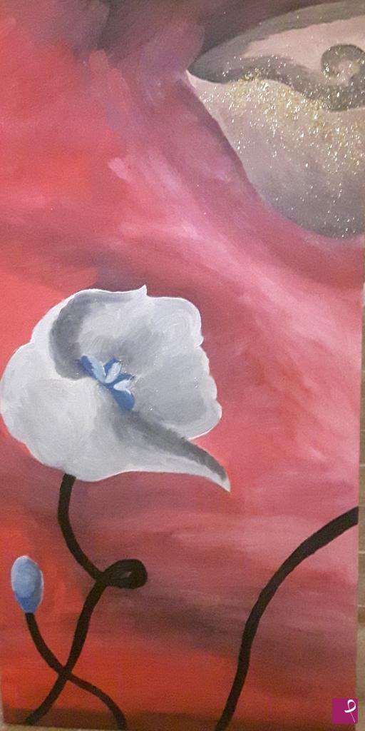 quadri in vendita online - i ranuncoli del bosco rosso