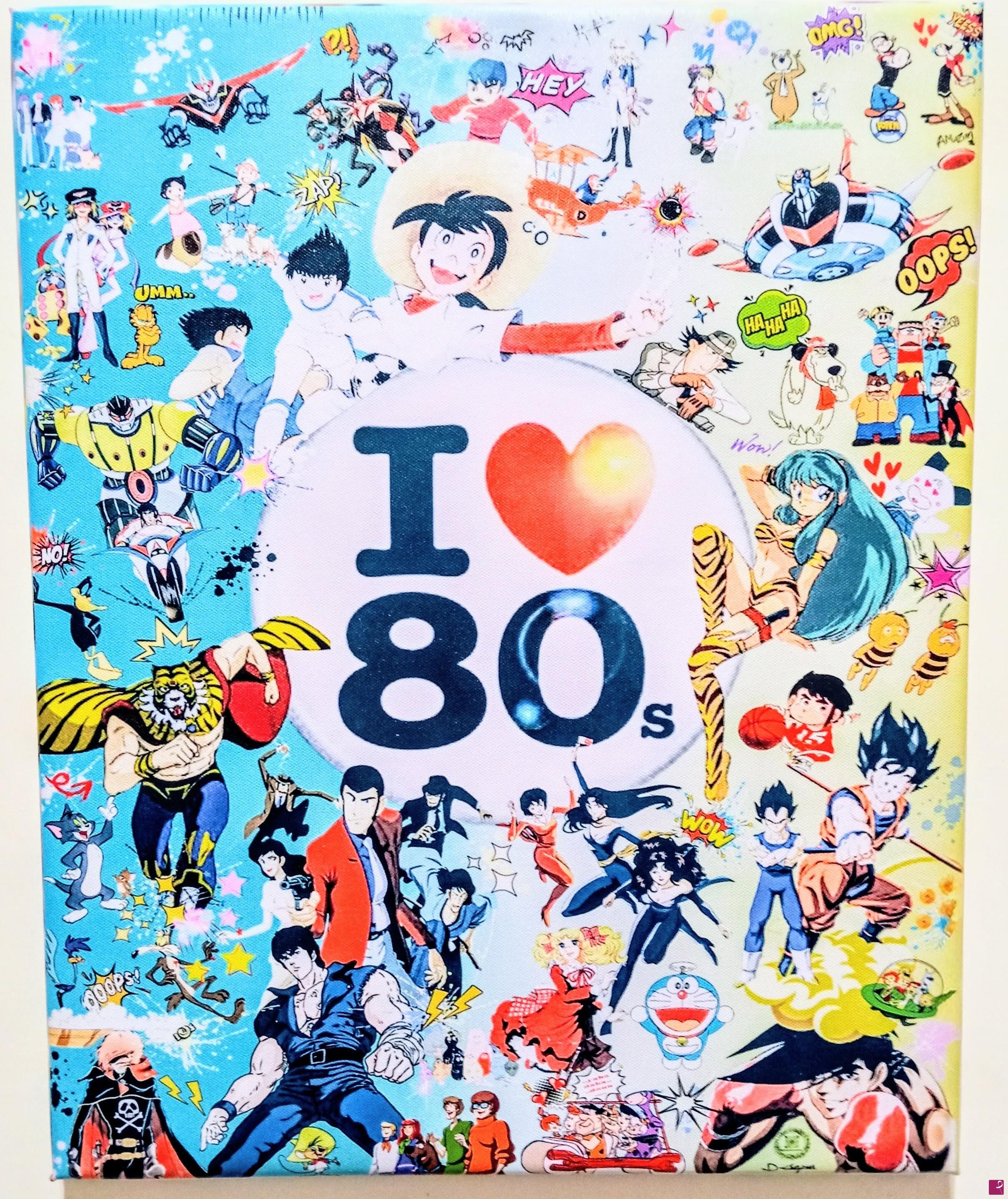 quadri in vendita online - "i❤️80"(cartoons cult)