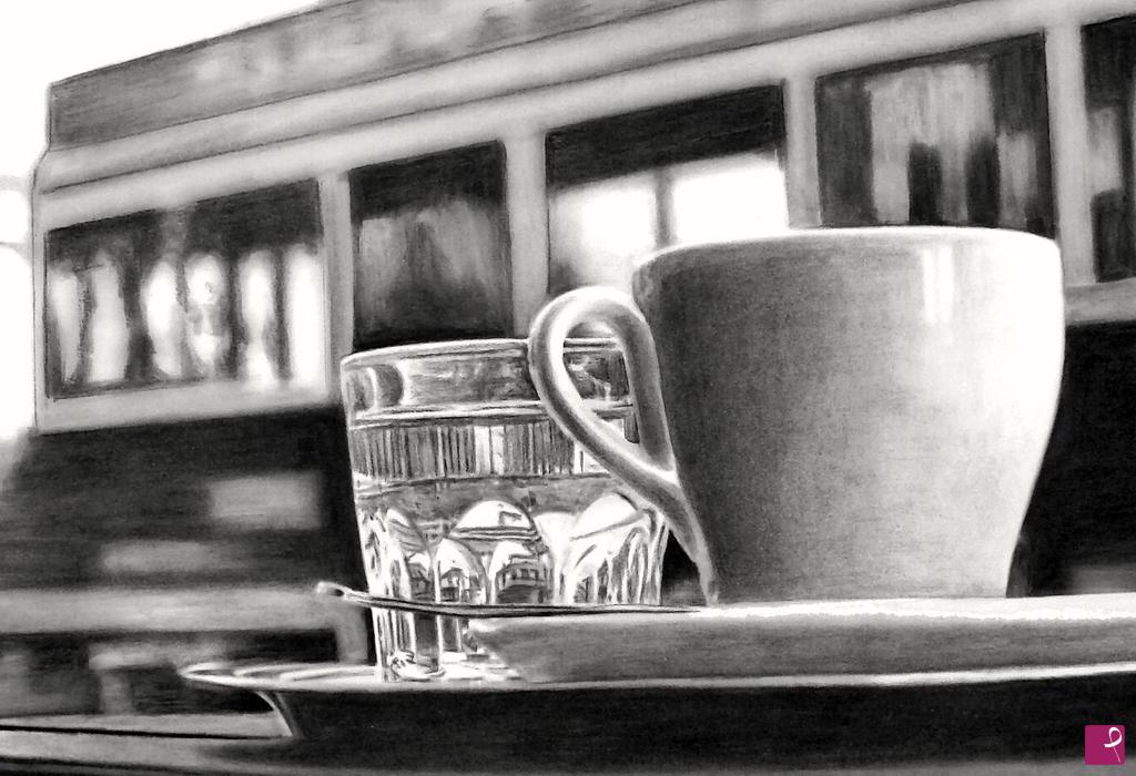 quadri in vendita online - Il caffè sospeso