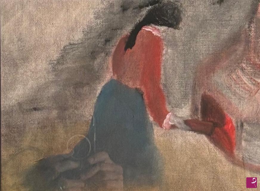 quadri in vendita online - Il camino(1989)