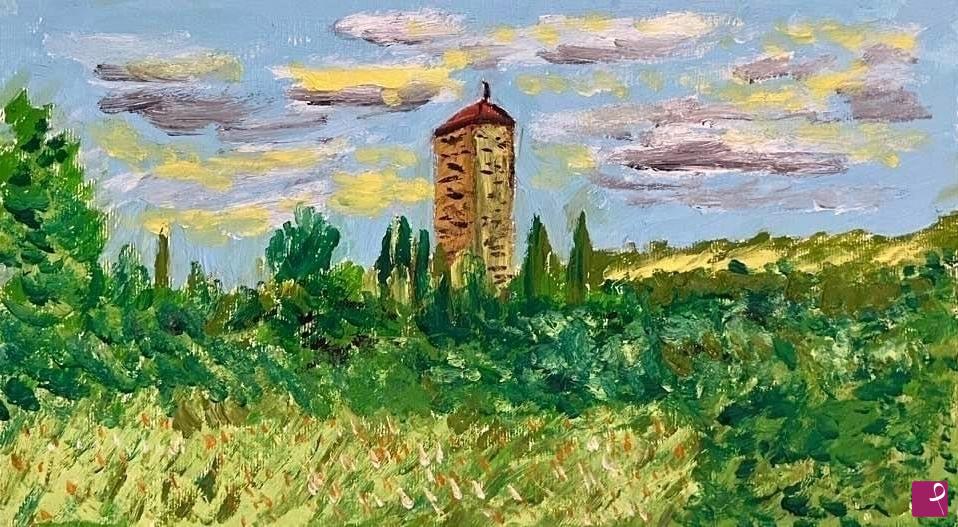 quadri in vendita online - Il castello di sant’Ellero