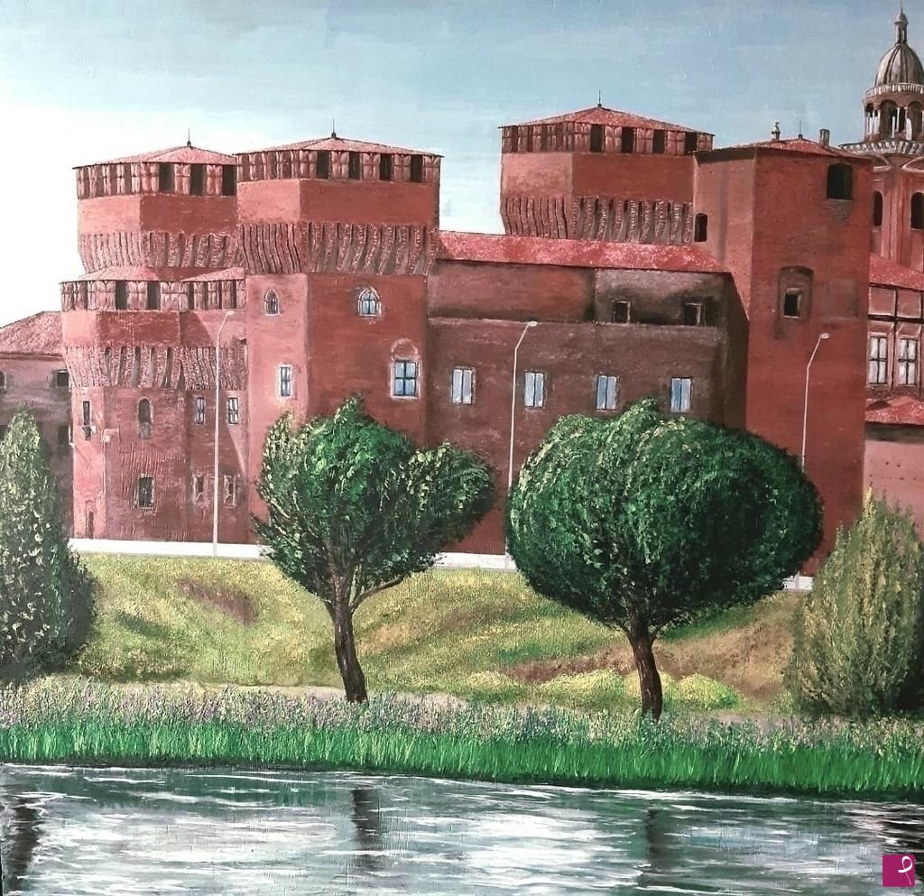 quadri in vendita online - Il castello San Giorgio di Mantova 