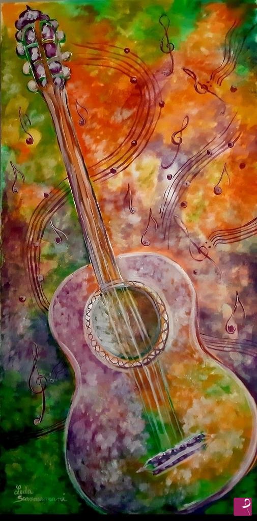 quadri in vendita online - Il colore crea musica 
