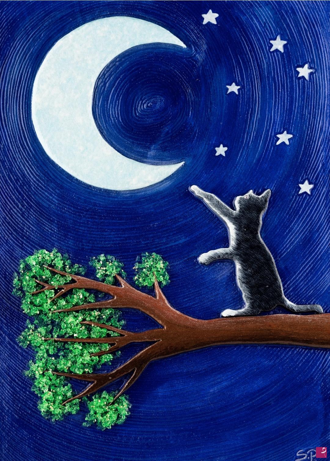 quadri in vendita online - Il custode della luna