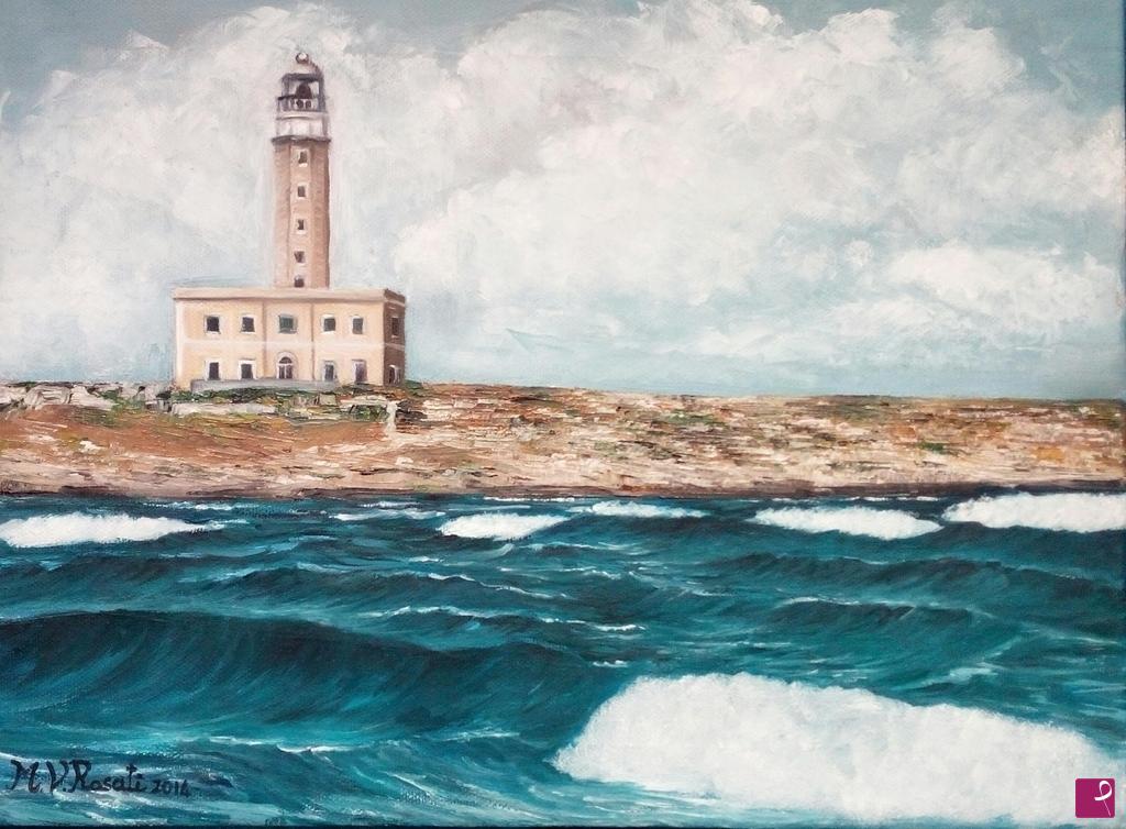 quadri in vendita online - IL FARO DI SANT'EUFEMIA CM 30X40