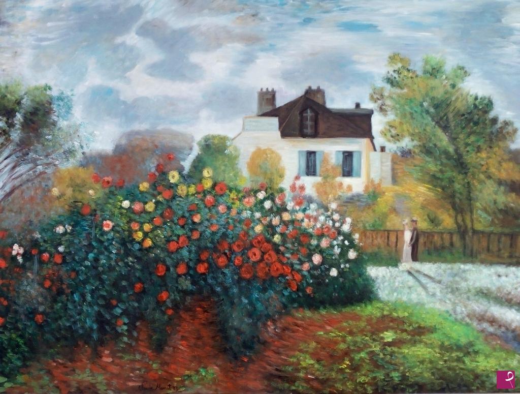 quadri in vendita online - IL GIARDINO DI MONET AD ARGENTEUIL