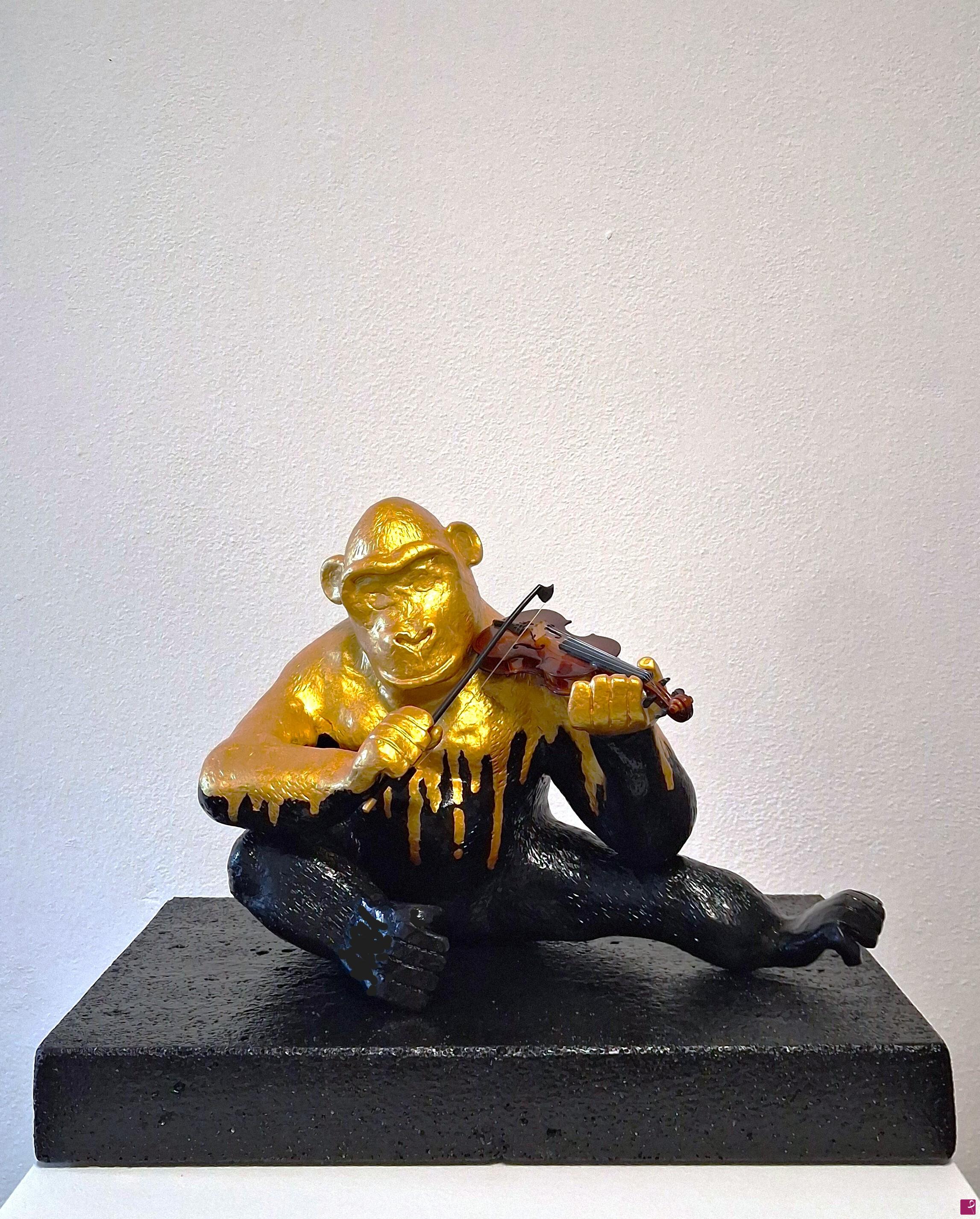 quadri in vendita online - Il gorilla e il violino