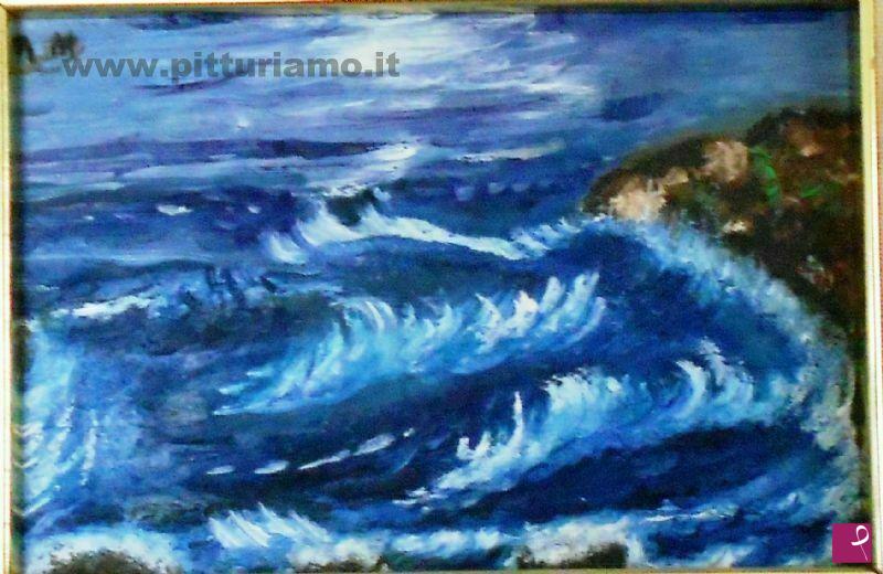 quadri in vendita online - Il mare di inverno