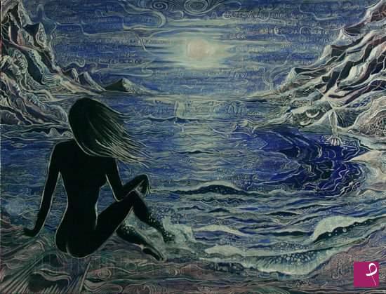 quadri in vendita online - "il mare, la luna, il vento..."