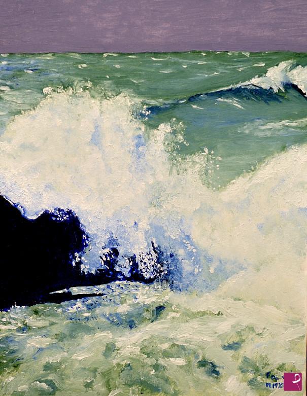 quadri in vendita online - Il mare verde
