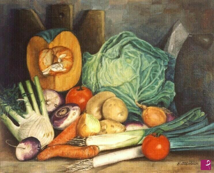 quadri in vendita online -  Il minestrone 