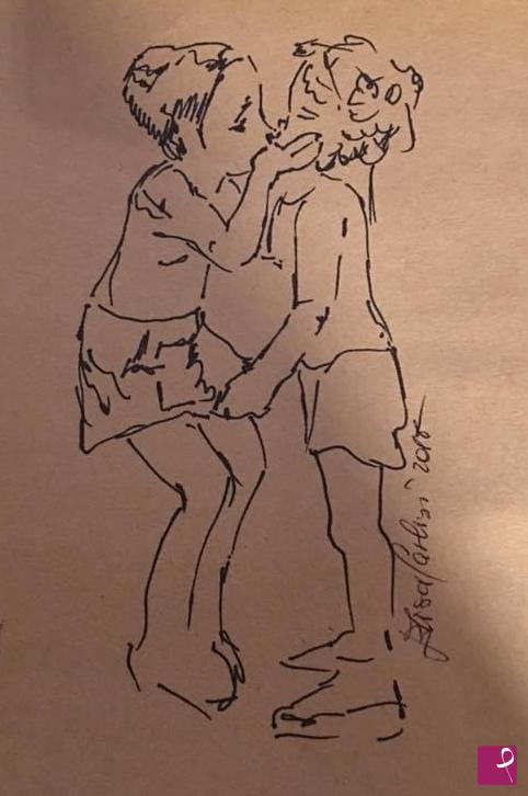 quadri in vendita online - Il primo bacio