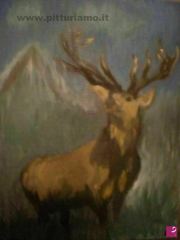 quadri in vendita online - Il Re della montagna