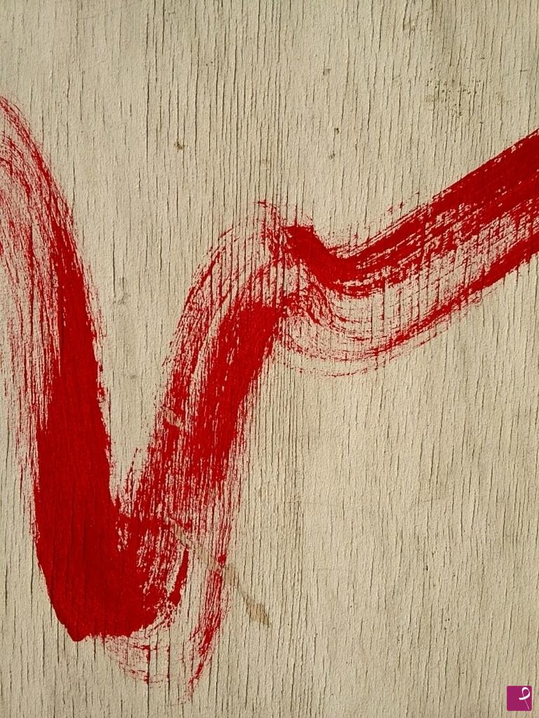 quadri in vendita online - Il segno rosso del coraggio 