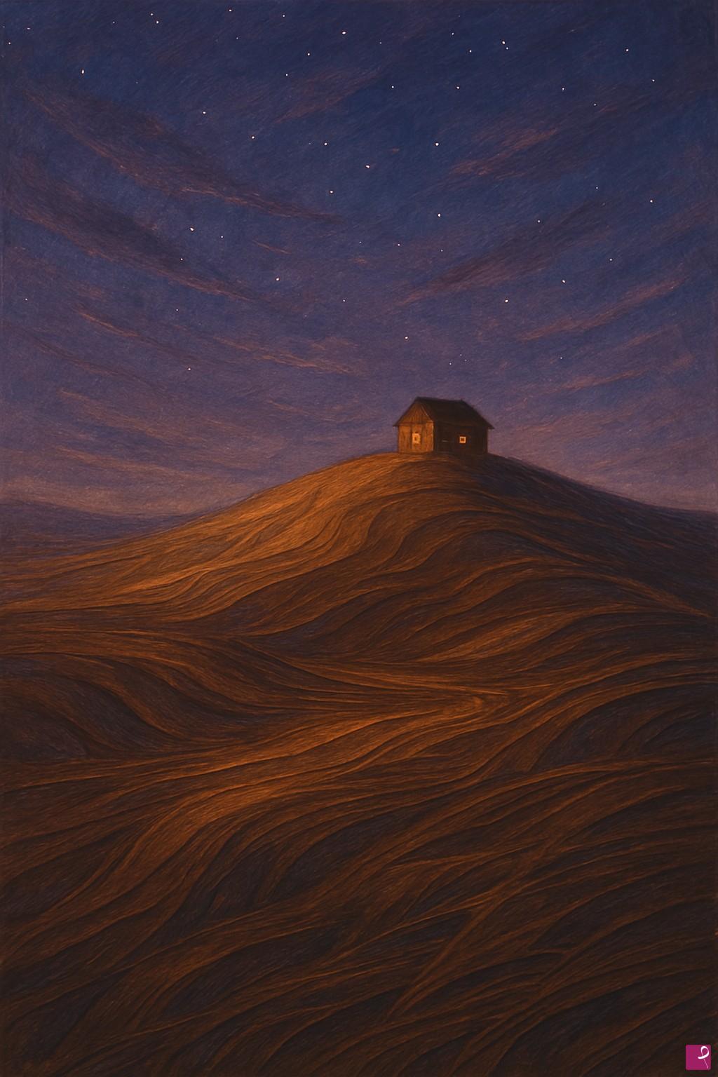 quadri in vendita online - Il sogno della collina stanca