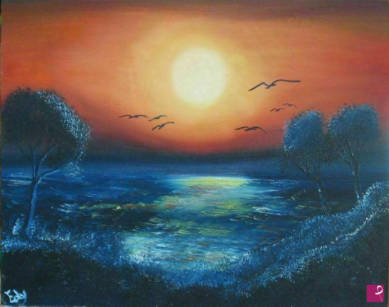 quadri in vendita online - Il tramonto