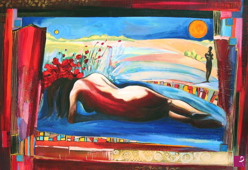 quadri in vendita online - "IL TRAMONTO" / "LE COUCHÉ DU SOLEIL"