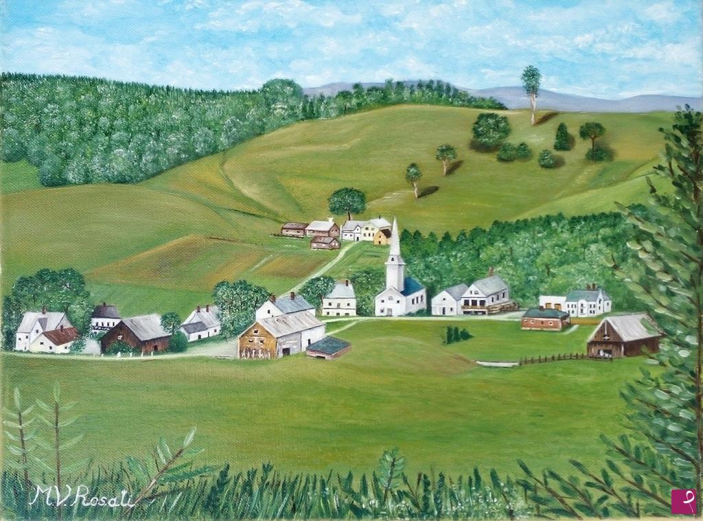 quadri in vendita online - Il villaggio del Vermont