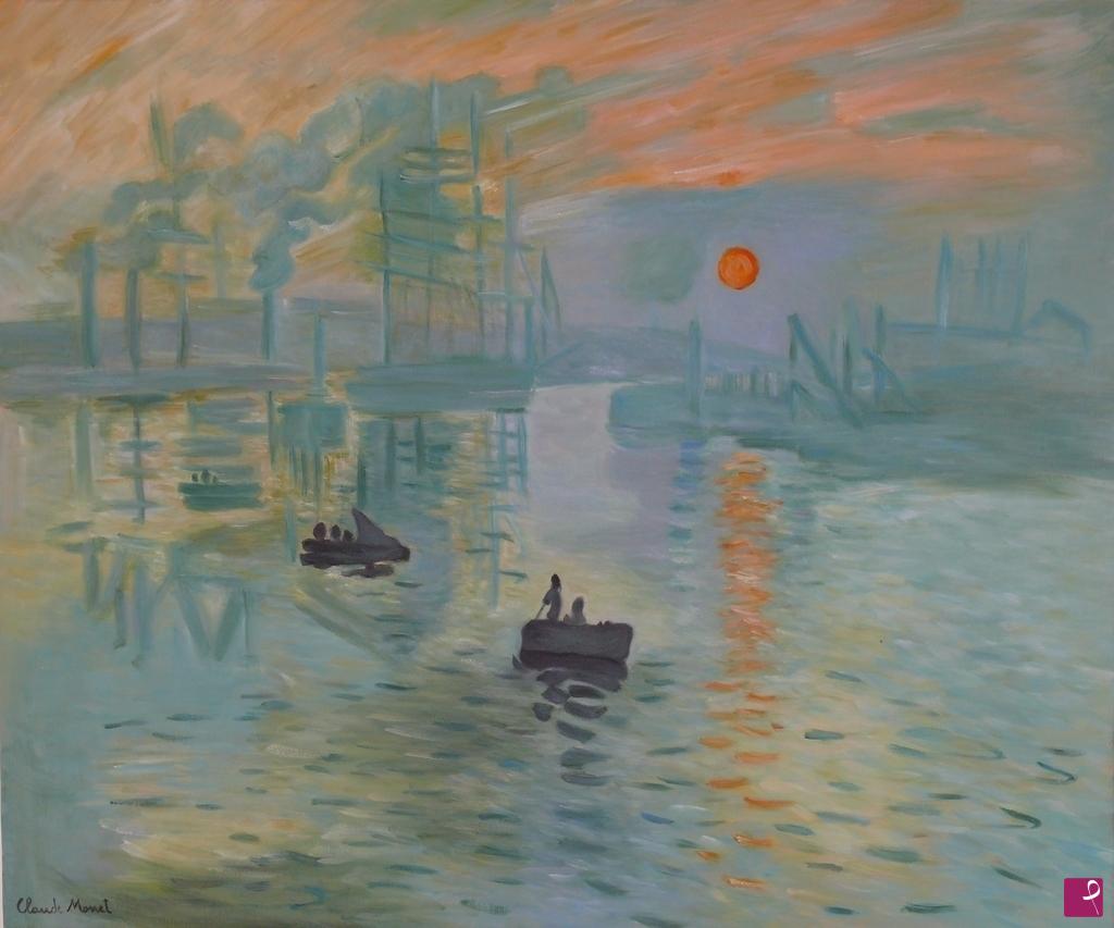quadri in vendita online - IMPRESSION SOLEIL LEVANT CM 50X60