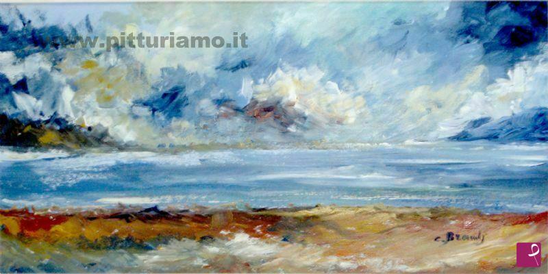 quadri in vendita online - impressioni sulla riva
