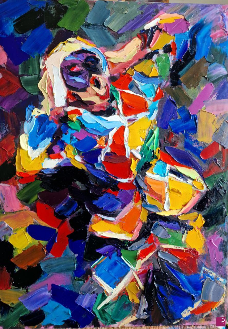 quadri in vendita online - Impressionismo archetipico: Arlecchino.