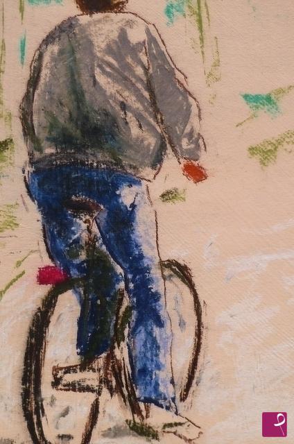 quadri in vendita online - in bicicletta