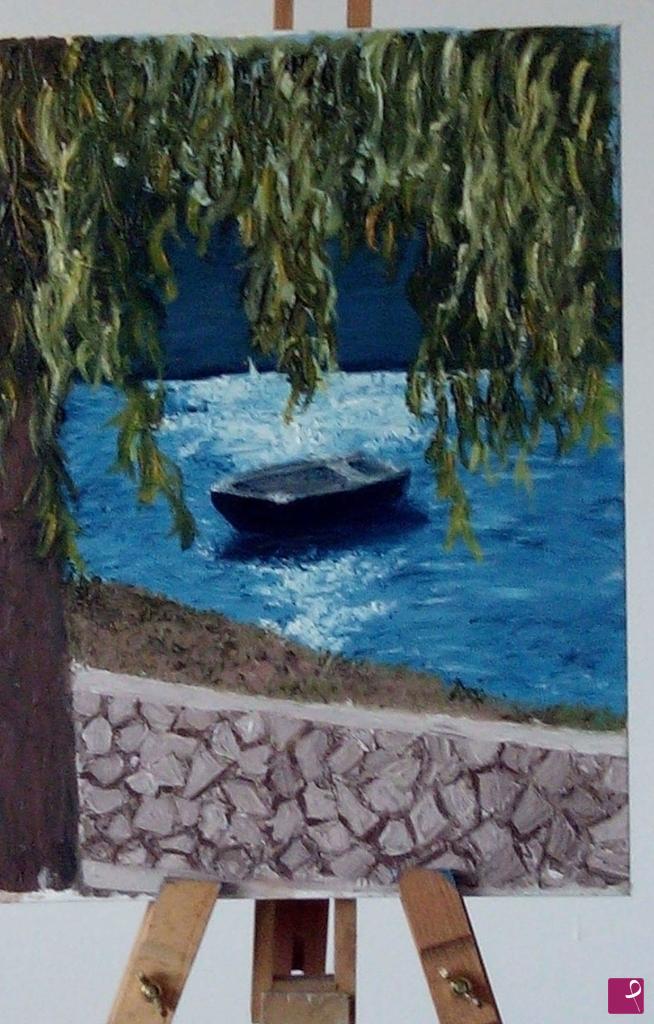quadri in vendita online - In riva al lago