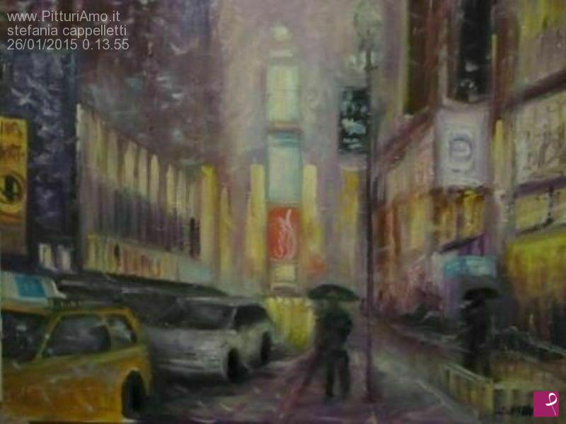 quadri in vendita online - IN THE SNOW   NY