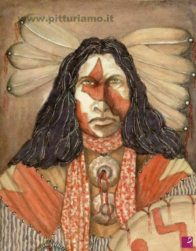 quadri in vendita online - Indiano Lakota