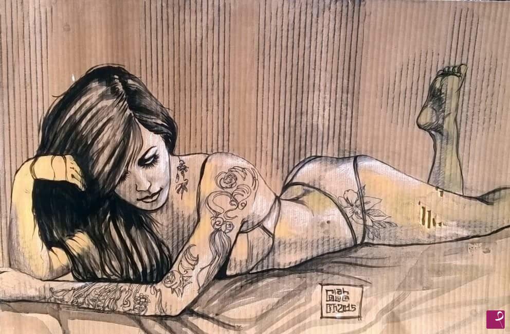 quadri in vendita online - Inked Girl