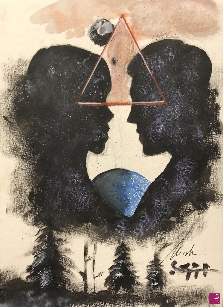 quadri in vendita online - intersection de l'amour