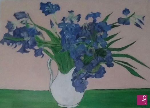 quadri in vendita online - iris blu