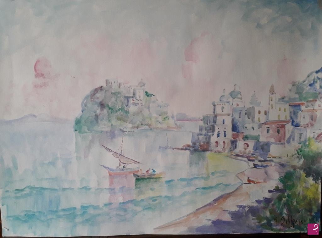 quadri in vendita online - ISCHIA CASTELLO ARAGONESE