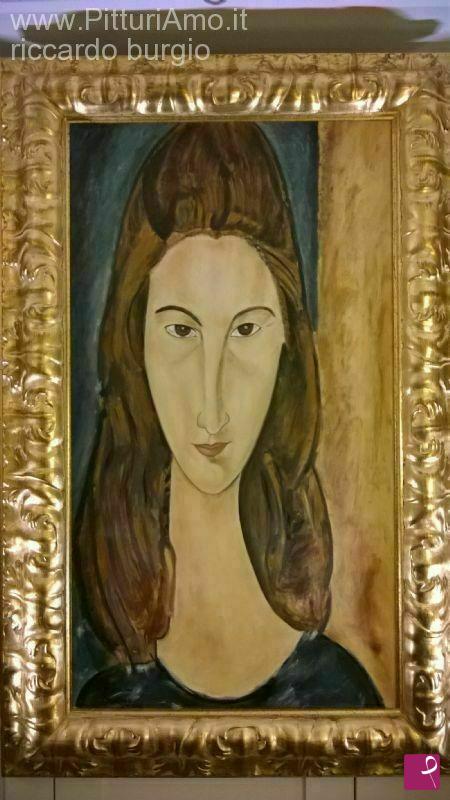 quadri in vendita online - Jeanne Hebuterne modigliani