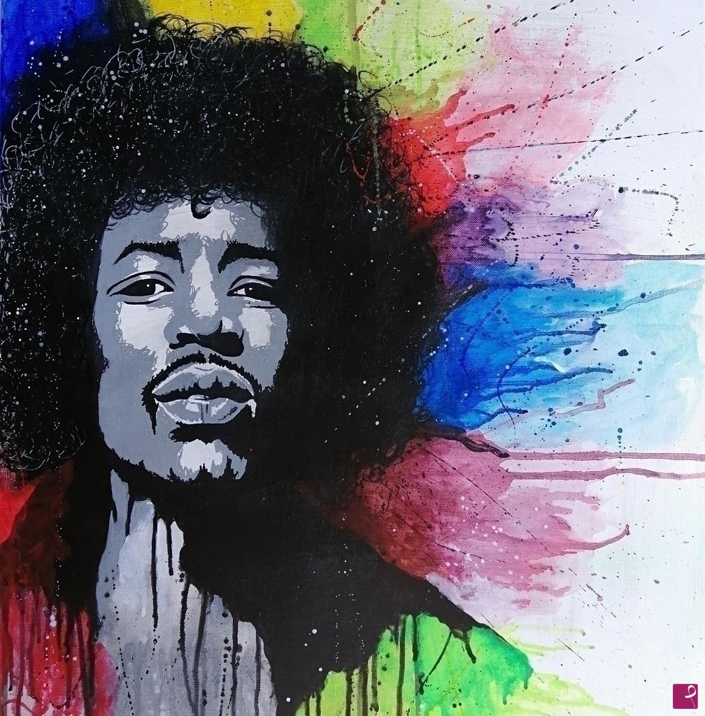 quadri in vendita online - Jimy Hendrix
